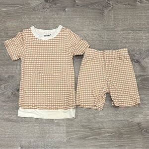 Set of 2 Goumi Biker Set Size 3T Picnic & Dune Stripe